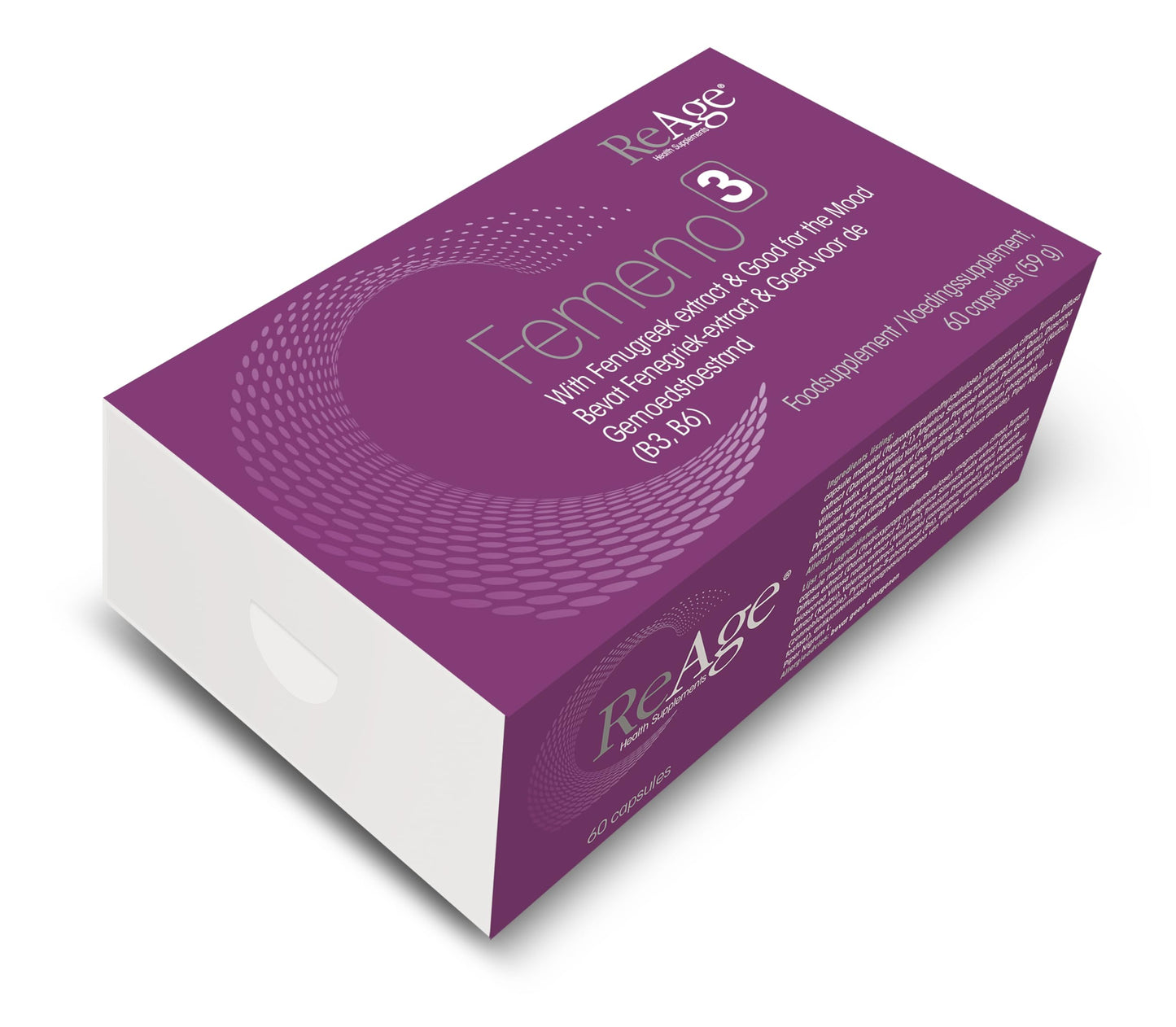 FEMENO 3 Women Supplement | Herbal Supplement with Maca Root, Fenugreek Extract and Tribulus Terrestris | 60 Capsules | by ReAge®
