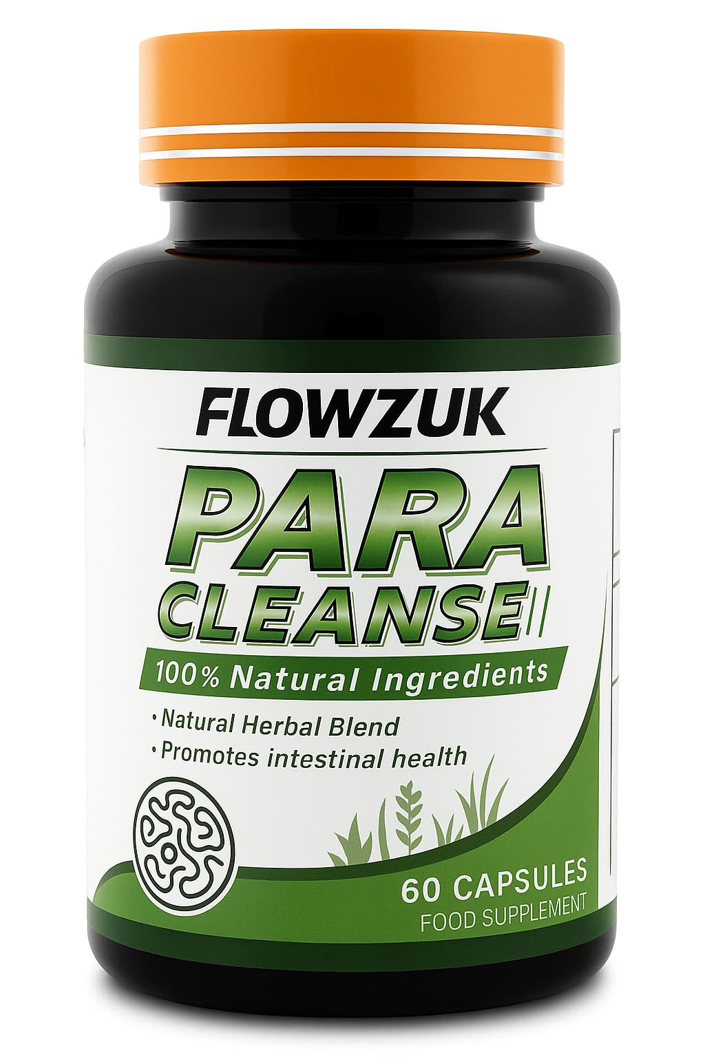 Organic Wormwood Clove and Black Walnut Gut Support Colon Detox for Humans Health Intestinal Strong Natural Cleanse by Flowzuk Capsules