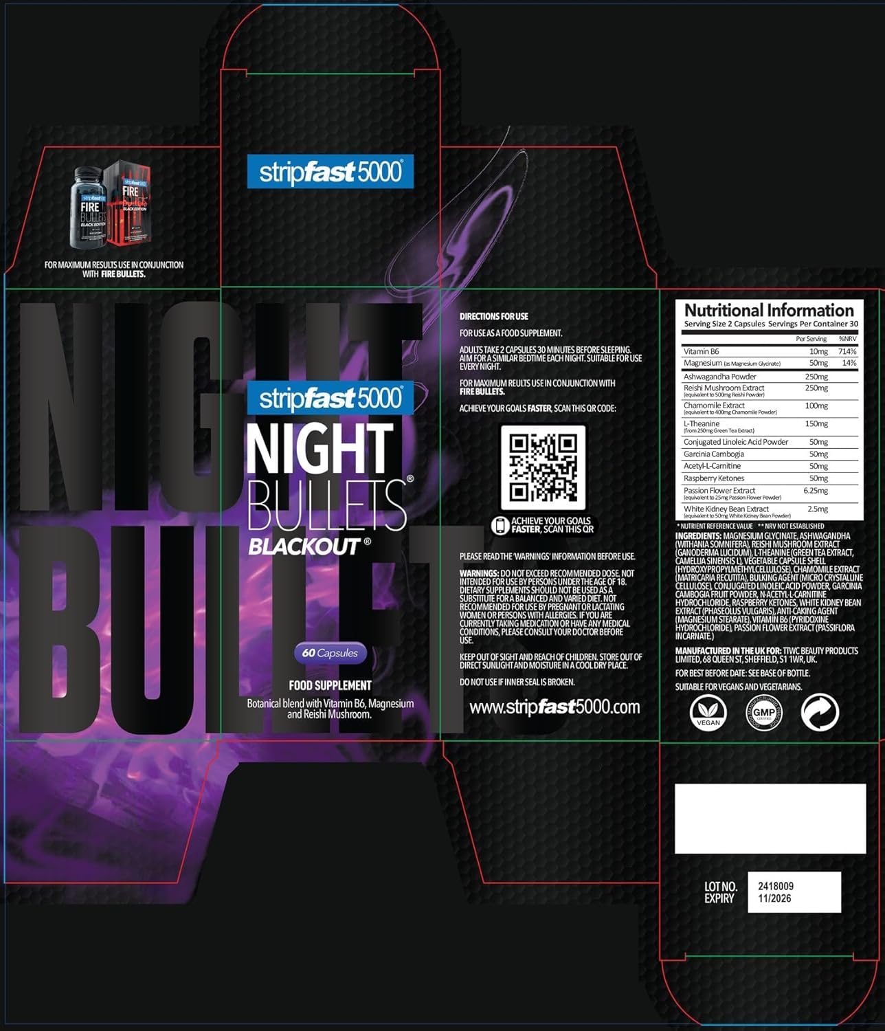 Night Bullets Capsules for Women & Men