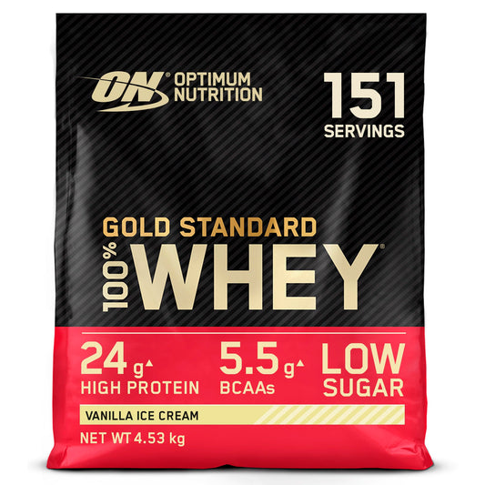 ON Gold Standard Whey Protein Vanilla Ice Cream – 4.53 kg | TRYTLION