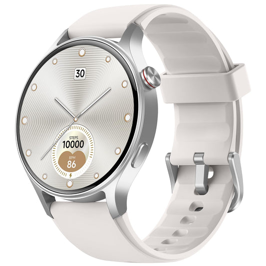 aeac Smart Watch for Women, AMOLED Ultra-Clear Screen Activity Trackers with Heart Rate/Sleep/SpO2 Monitor, Smartwatch for iPhone/Samsung/Android, 110+ Sport Modes Waterproof Fitness Watch (Gray)