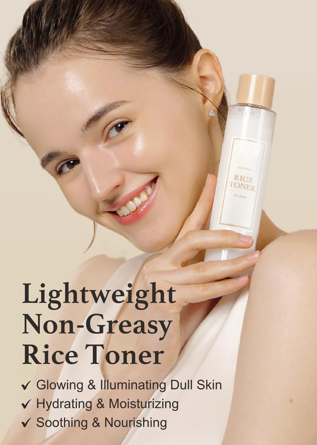 I'm From Rice Toner – 77.78% Rice Extract – Hydrating Glow Essence with Niacinamide (150ml)