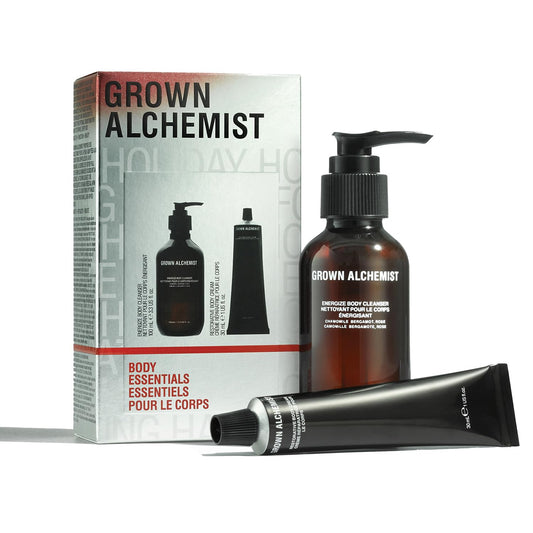 Grown Alchemist Essentials Holiday Body Gift Set – Body Care Set, Cleanser & Cream - Plant Based Skin Care Formula, Natural Moisturiser & Organic Shower Wash for Hydrated Skin