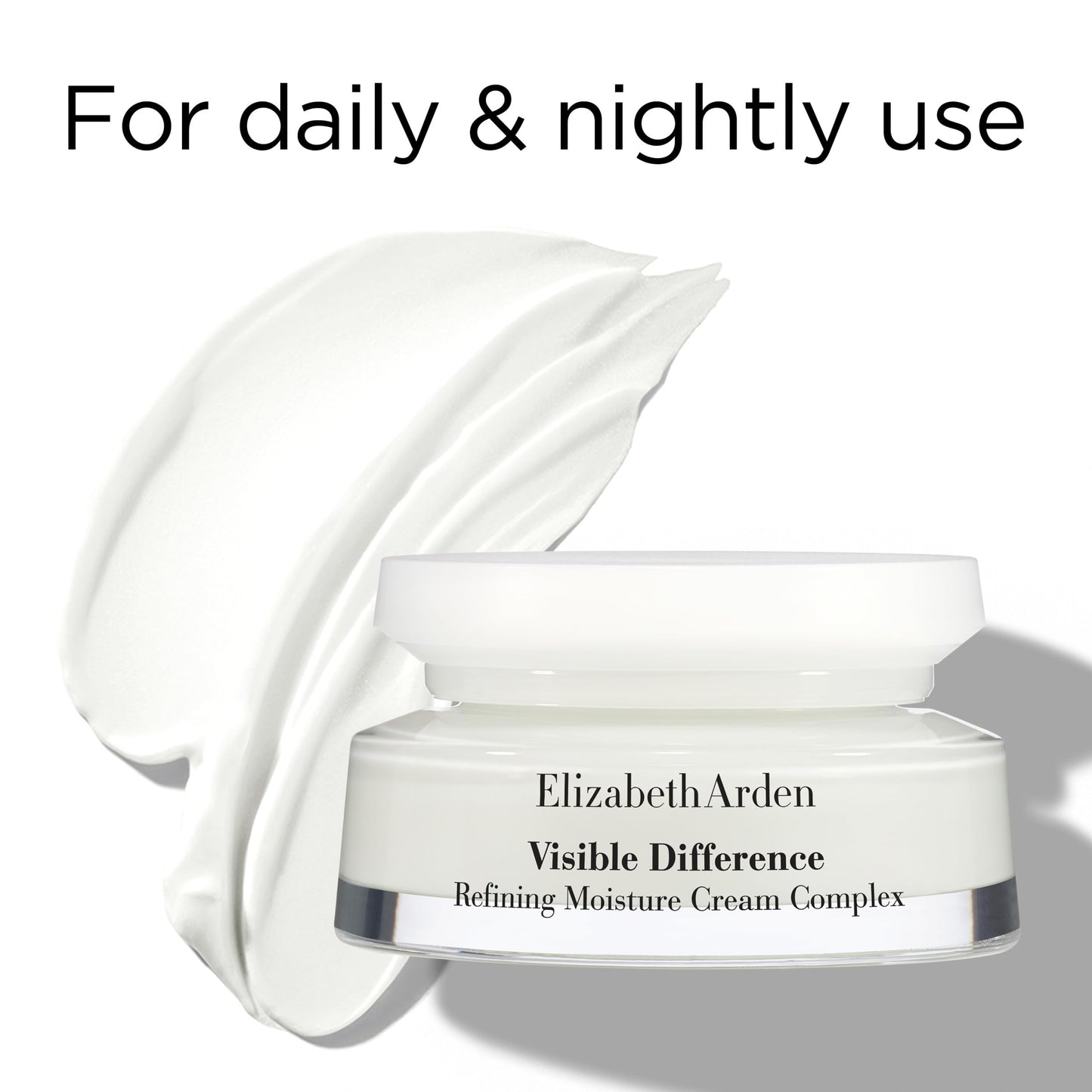 Elizabeth Arden Visible Difference Refining Moisture Cream Complex for Face, 75ml, Rich Emollient Formula, for Anti-Ageing & Tired Skin, Unisex