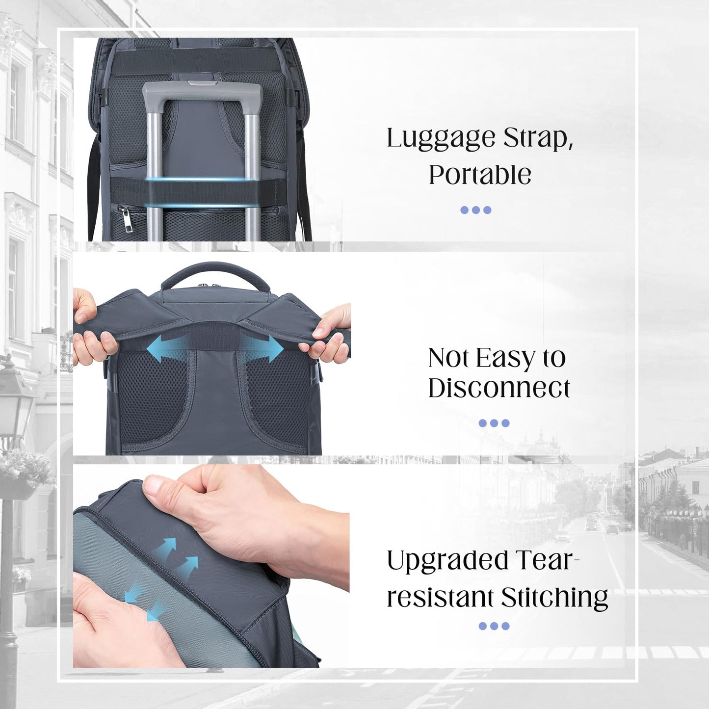 Xkdoai Cabin Bags 40x20x25 for Ryanair, Small Underseat Carry On Travel Backpack Casual Hand Luggage Flight Loptop Bags for Women Men Cabin Size Rucksack