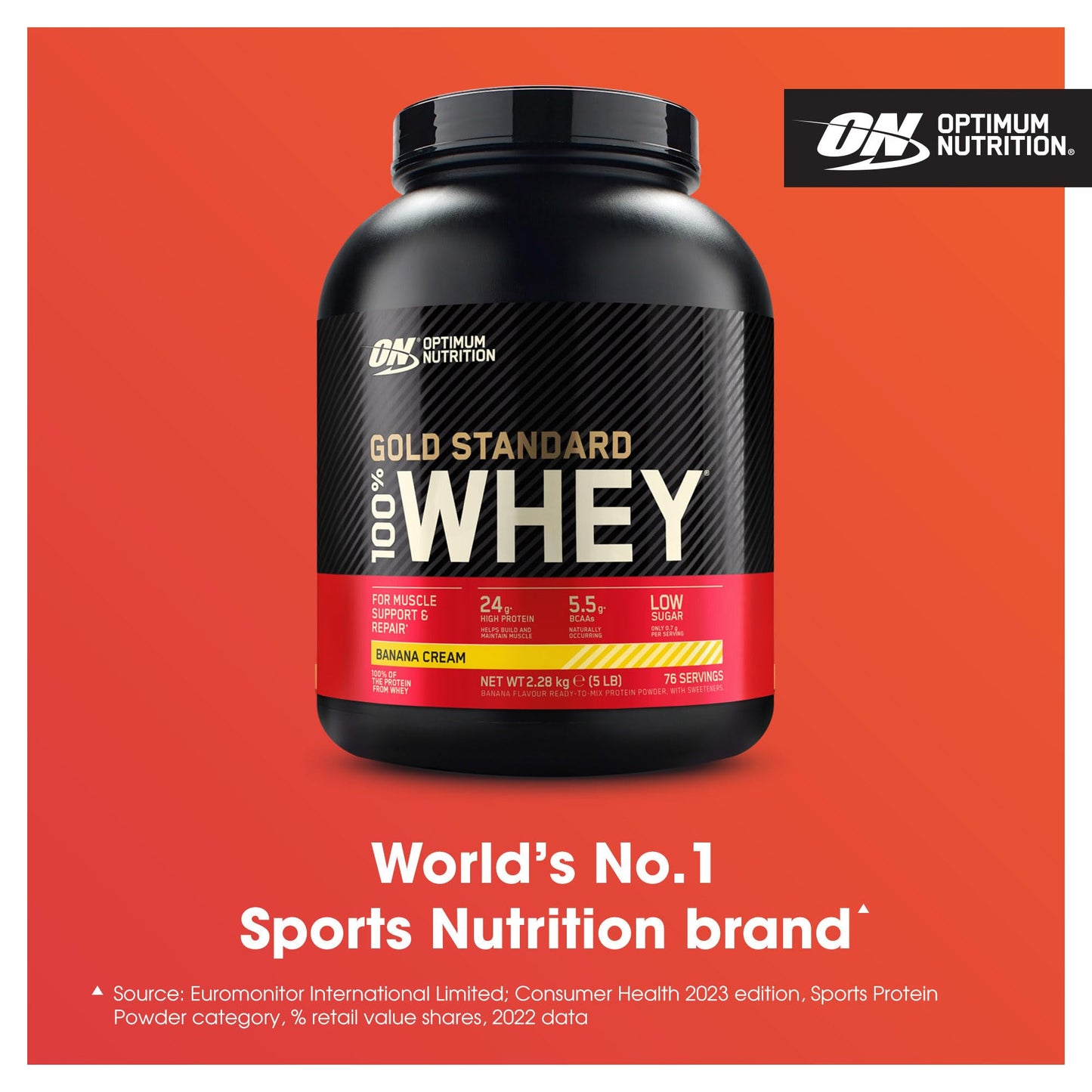 Optimum Nutrition Gold Standard Whey Protein 2.28 kg – Banana Cream | TRYTLION