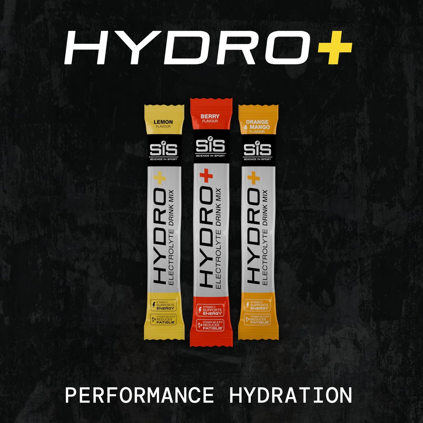 Science in Sport Hydro+ Electrolytes Powder Sachets with 5 Essential Electrolytes and Added Vitamins C, B6, and B12 for Hydration Drink | Berry, Pack of 20 Sachets