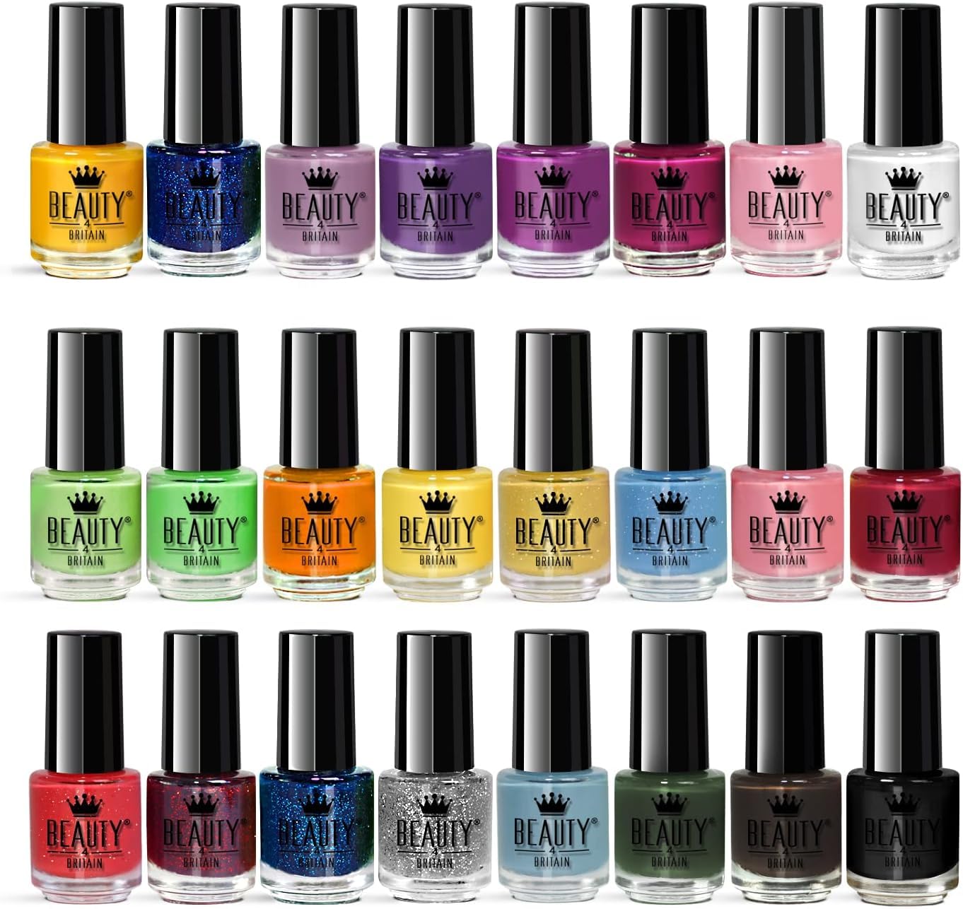 Splash 48 x Nail Polish Varnish Set 48 Different Modern Colours Quick Drying