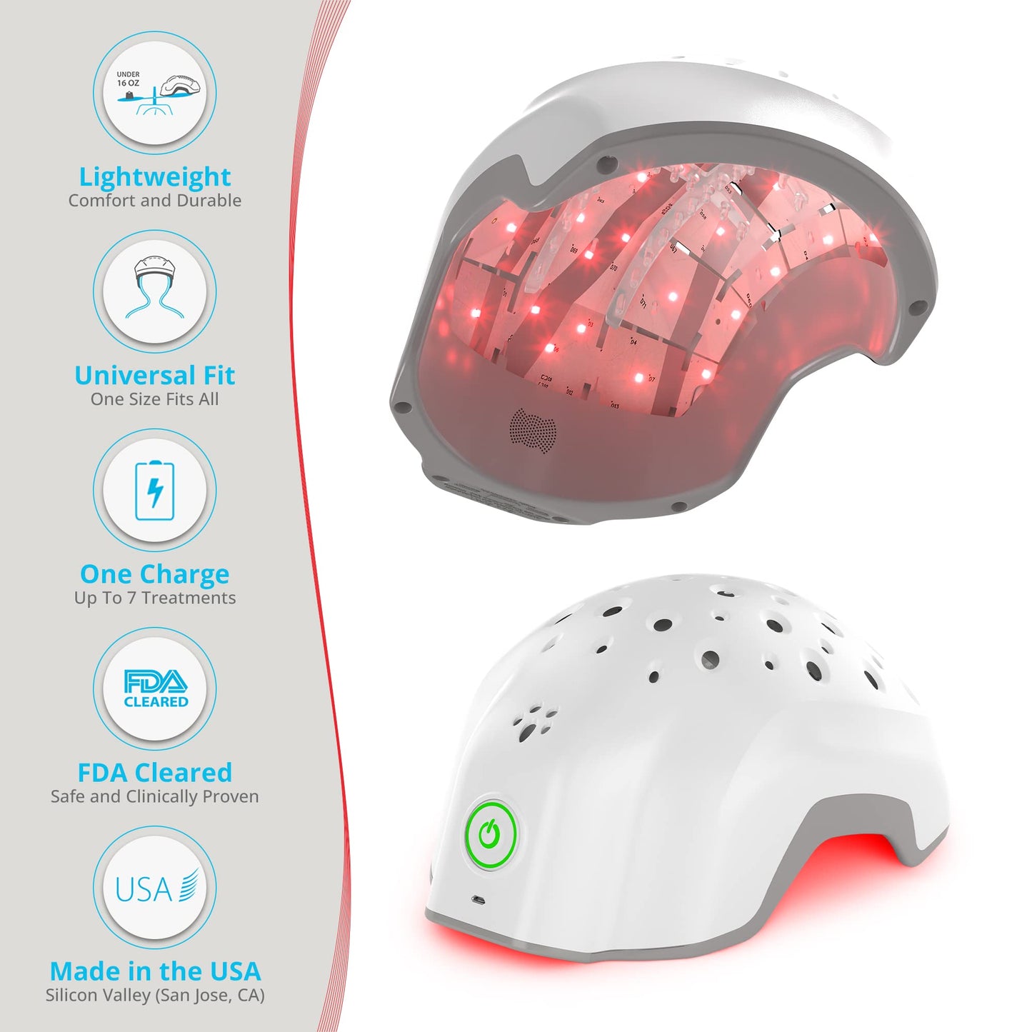 Theradome EVO LH40 Laser Helmet for Hair Loss Treatments in Men and Women. (LH40 EVO)