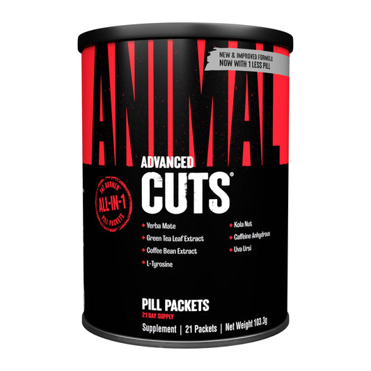 Animal Cuts - Diet & Definition Supplement for Athletes, Weight Loss Management for Men & Women - with Green Tea Extract, Caffeine & More, 21 Packs