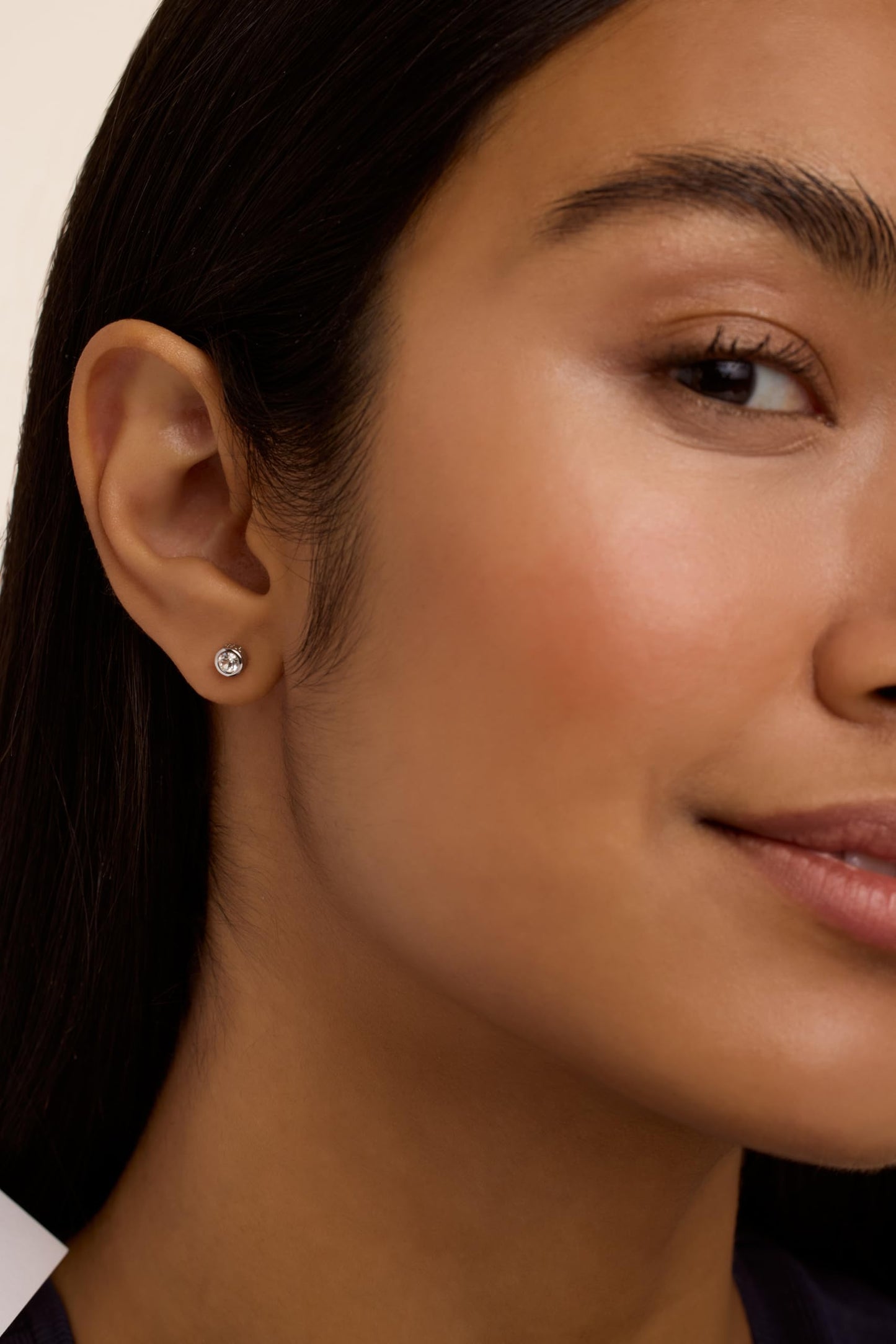 Ted Baker Sinee Mini Crystal Stud Earrings For Women (Silver/Crystal)