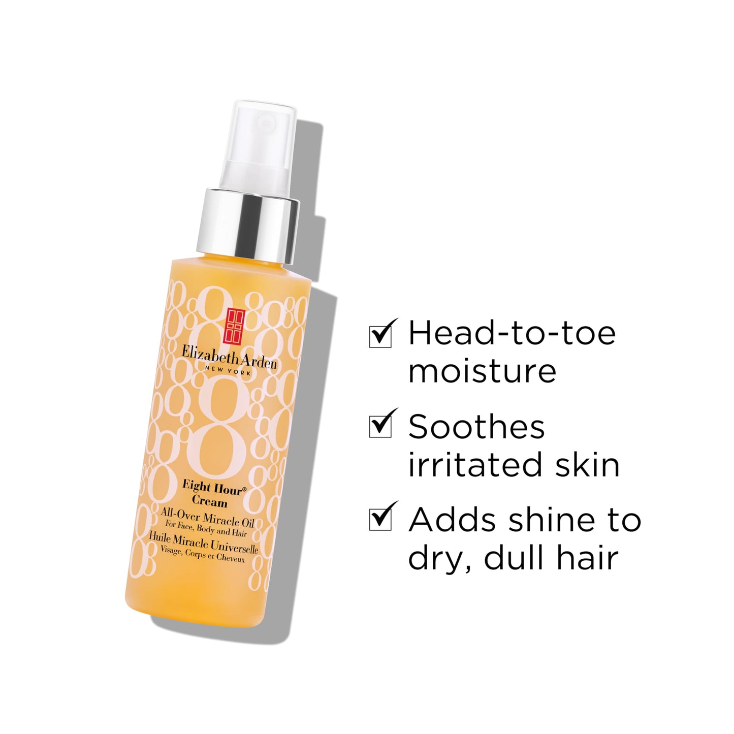 Elizabeth Arden HOLIDAY MIRACLE Eight Hour 3-Piece Gift Set Set, daily hydrating & nourishing skincare, luxury gifting for women