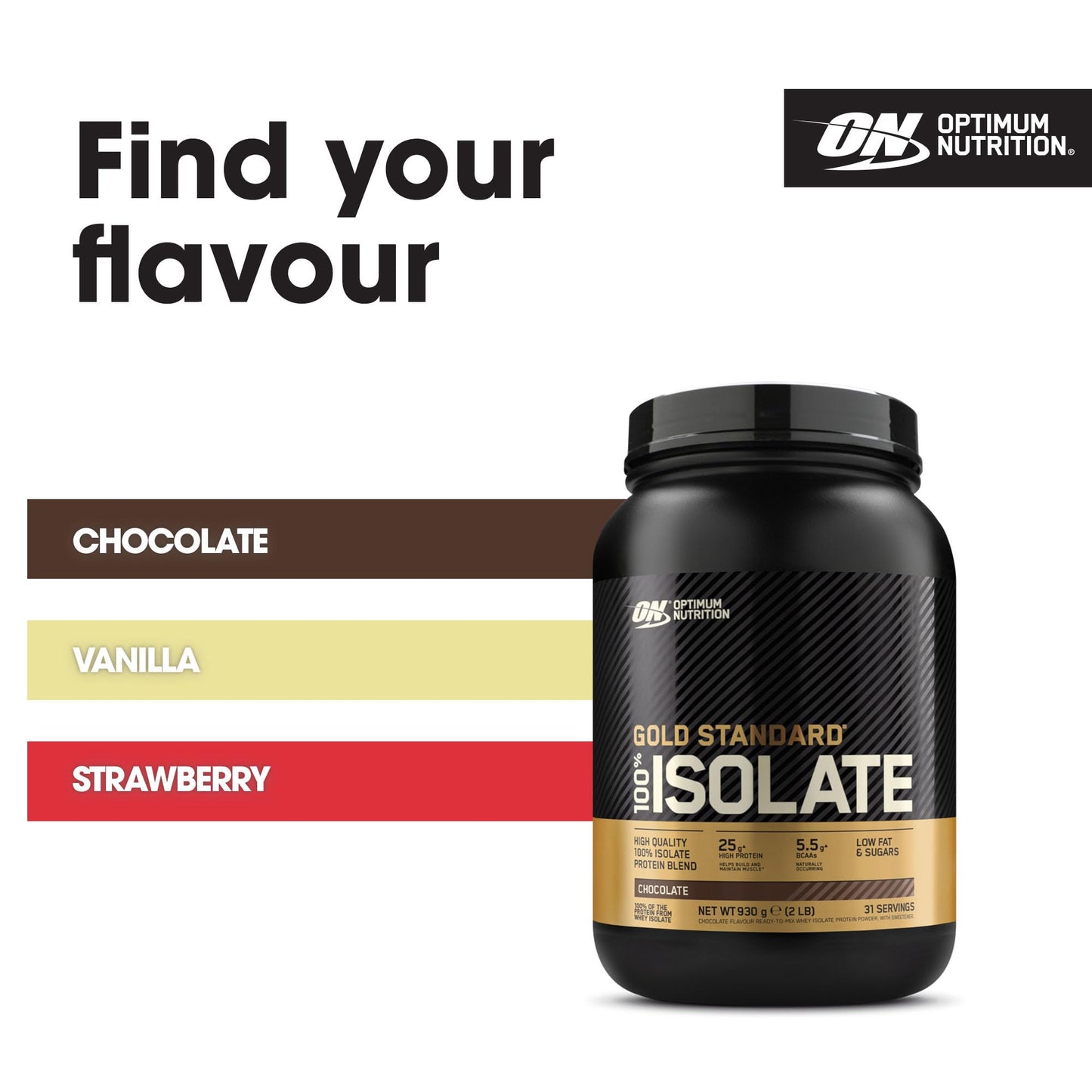 Optimum Nutrition Gold Standard Whey Isolate 930 g – Chocolate | TRYTLION