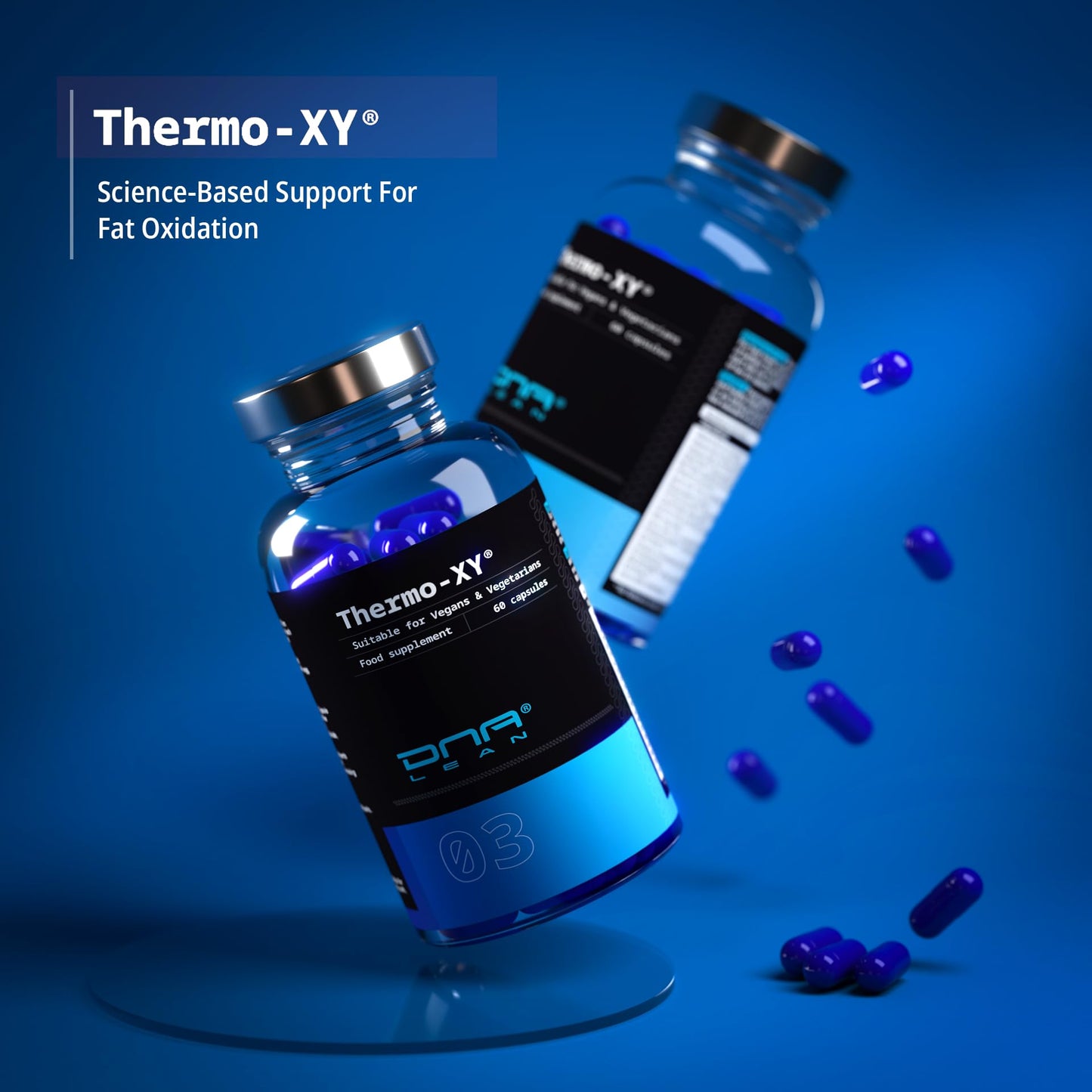 DNA Lean Thermo-XY Version 2.0 Evidence-Based Fat Burners for Men (Powerful THERMOGENIC Formula) - 1 Months Supply of 100% Vegetable Capsules