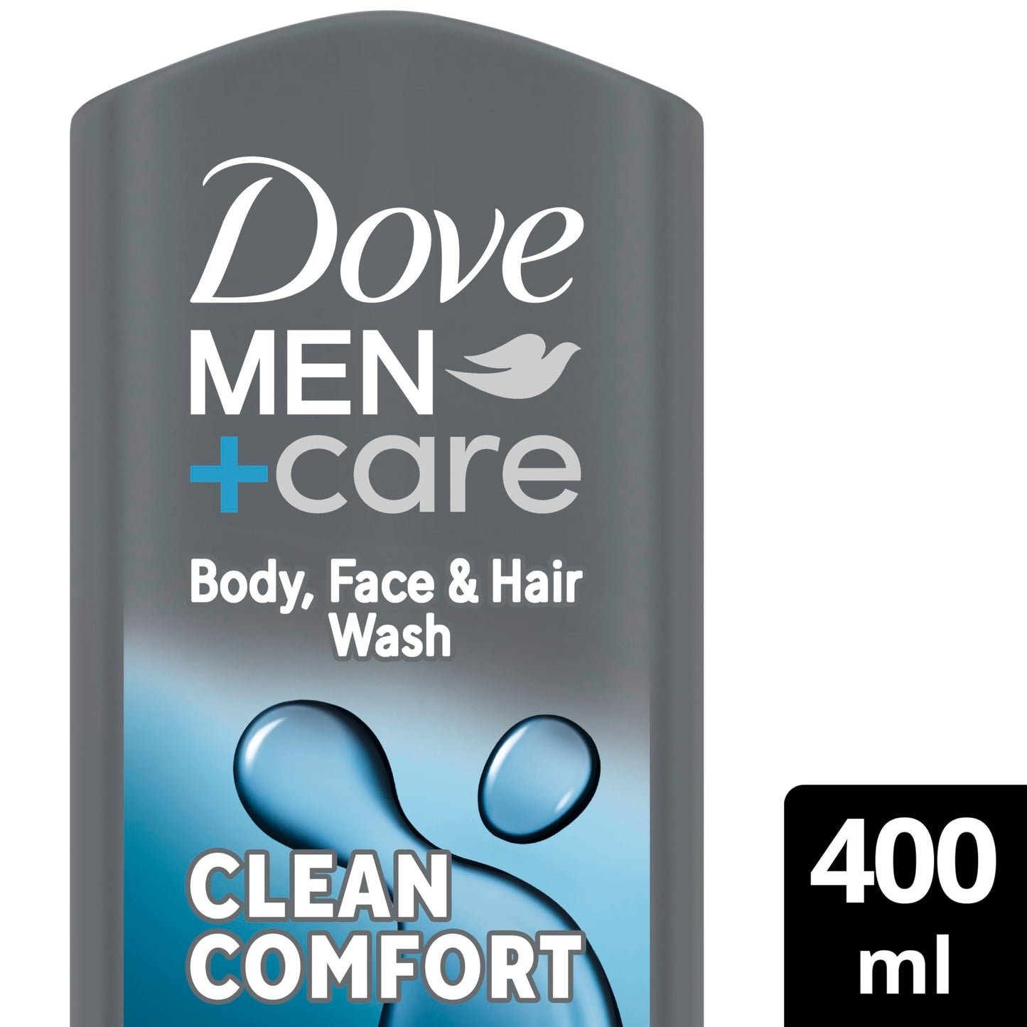 Dove Men+Care Hydrating Clean Comfort 3-in-1 Hair, Body and Face Wash Body Cleanser shower gel with 24 hour nourishing MicroMoisture technology for relaxed and re-energised skin 400 ml