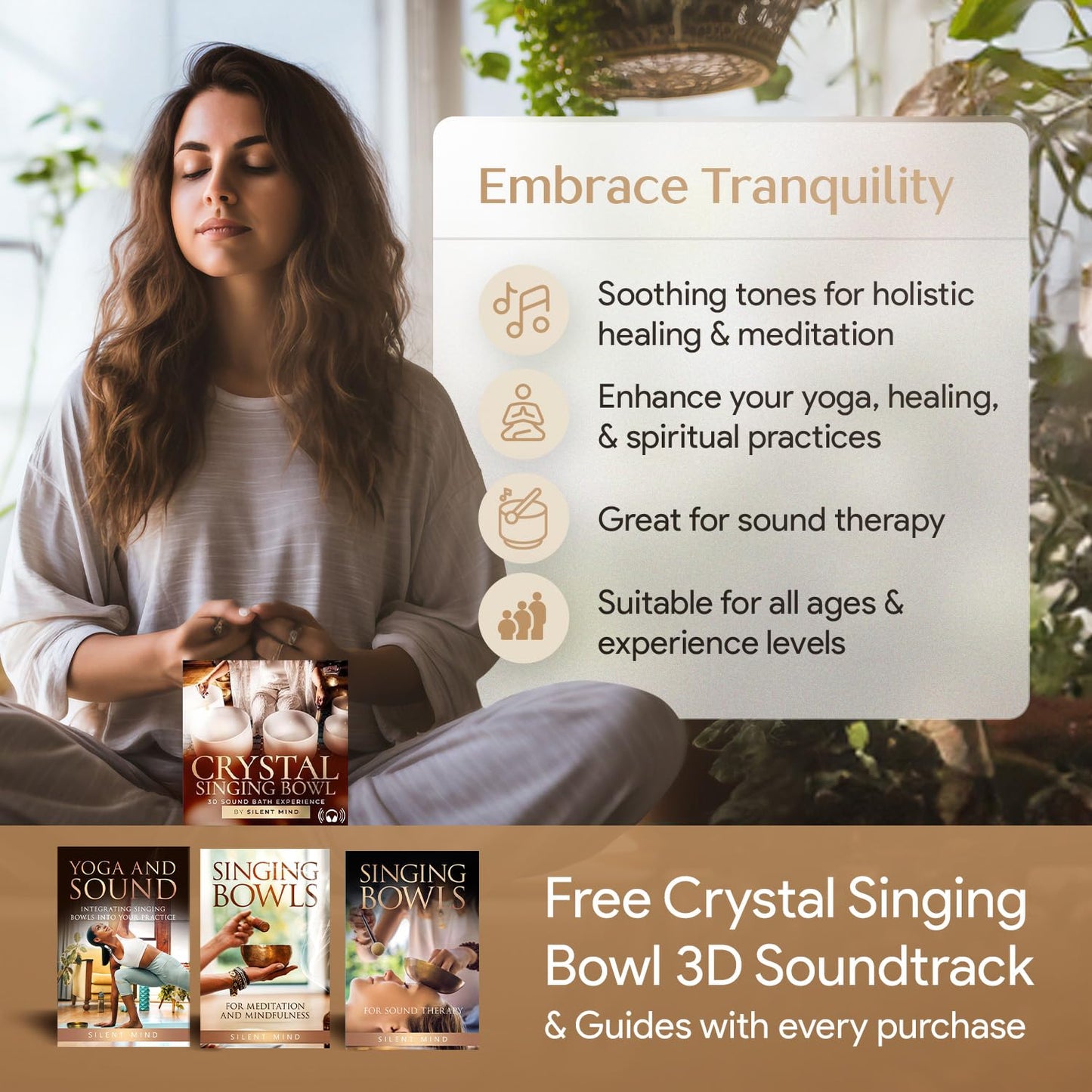 Tibetan Singing Bowl Set – Authentic Hand-Tuned Sound Bowl for Meditation – Complete Meditation Bowl Kit with Cushion, Mallet, and Guide – Perfect Singing Bowl for Yoga, Relaxation, and Sound Healing