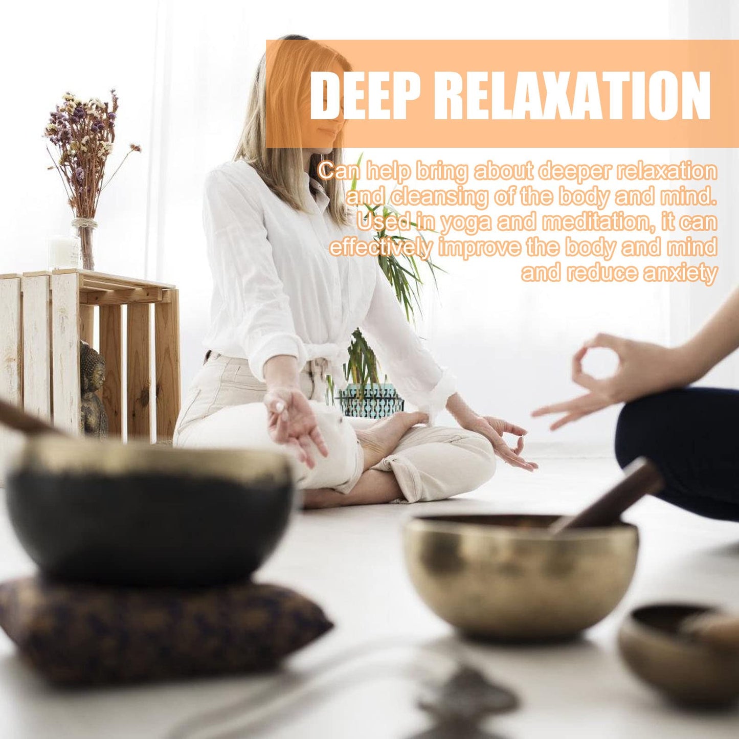 Tibetan Singing Bowls Meditation Set: Large Singing Bowls Set of 3 Pcs with Singing Bowl and Silk Cushion and Mallet, Sound Healing Bowl Meditation Set for Meditation, Yoga, Chakra, Meditation Gifts