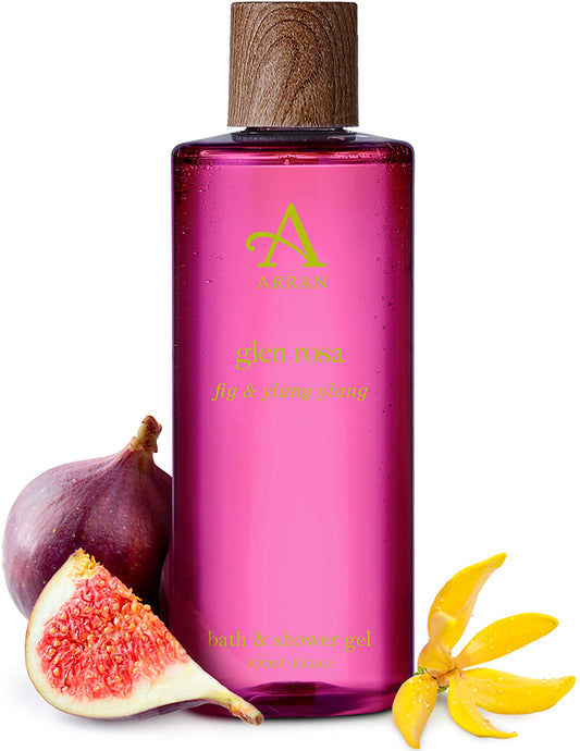 Arran Sense of Scotland Glen Rosa Body Wash (300ml) with Fig and Calming Ylang Ylang for Gentle Cleansing and Hydrated Skin