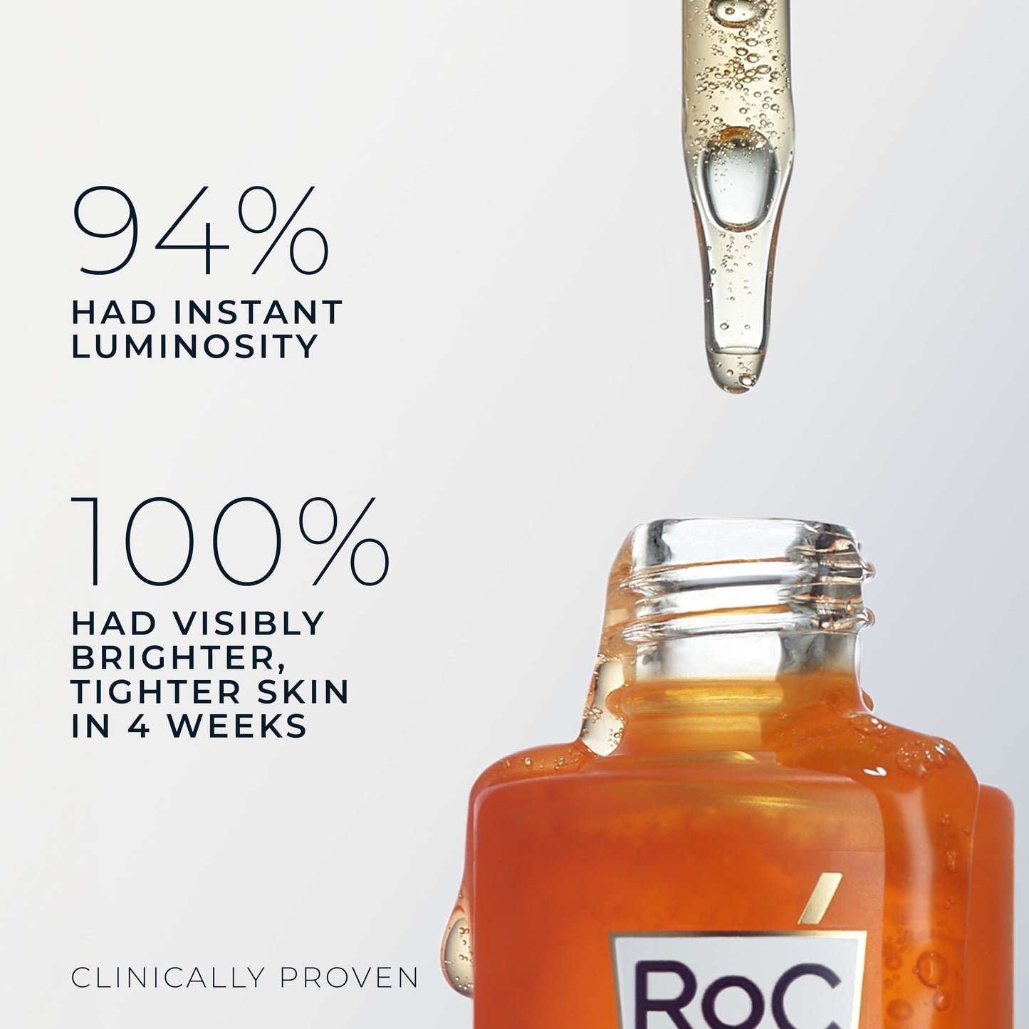 RoC Multi Correxion Revive + Glow Daily Serum, Vitamin C Blend for Brighter, Firmer Skin, Anti Wrinkle and Anti Aging, Firming Moisturiser - 30 ml