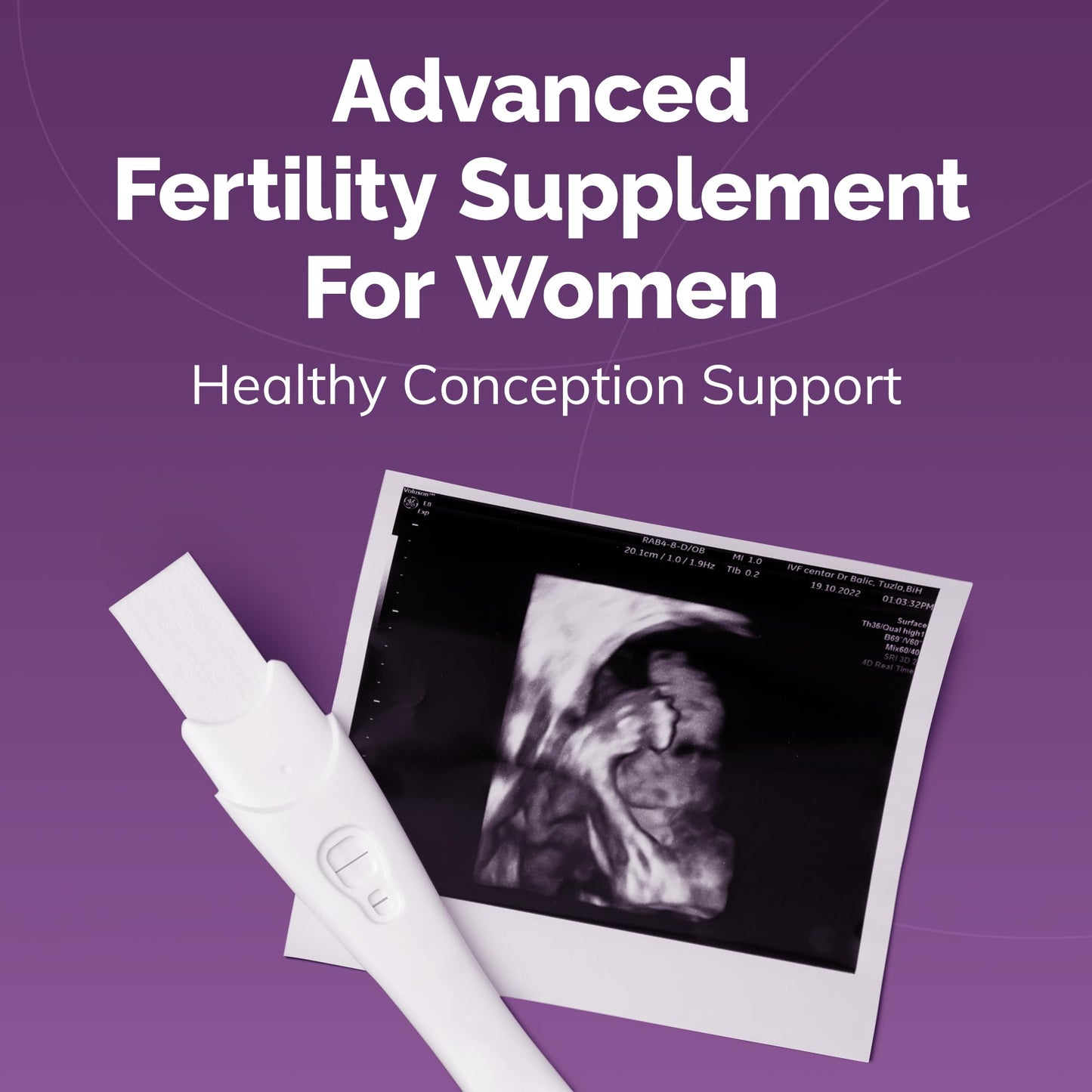 Conceive Plus Fertility Supplements for Women - Support Body Regulation & Healthy Female Reproductive System - 21 Vitamins for Conception - 30 Day Supply for Hormone Balance, Biotin - 60 Capsule