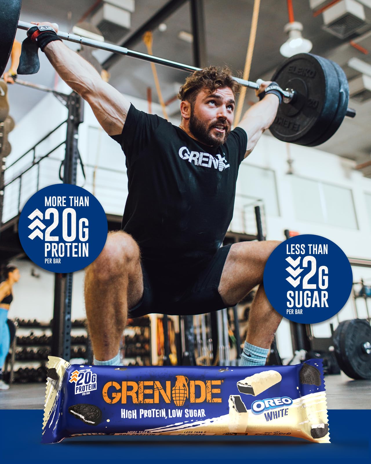 Grenade OREO White Protein Bar – 12×60 g | TRYTLION