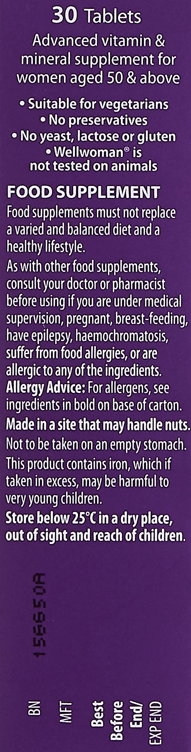 Wellwoman 50+, 30 Tablets, Pack of 1