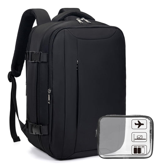 Xkdoai for Ryanair Cabin Bags 40x20x25, Travel Backpack with TSA Approved Clear Bag, Travel Bag Underseat Carry-ons Hand Luggage Bag for Travelling Casual Daypack for Ryan Air Plane