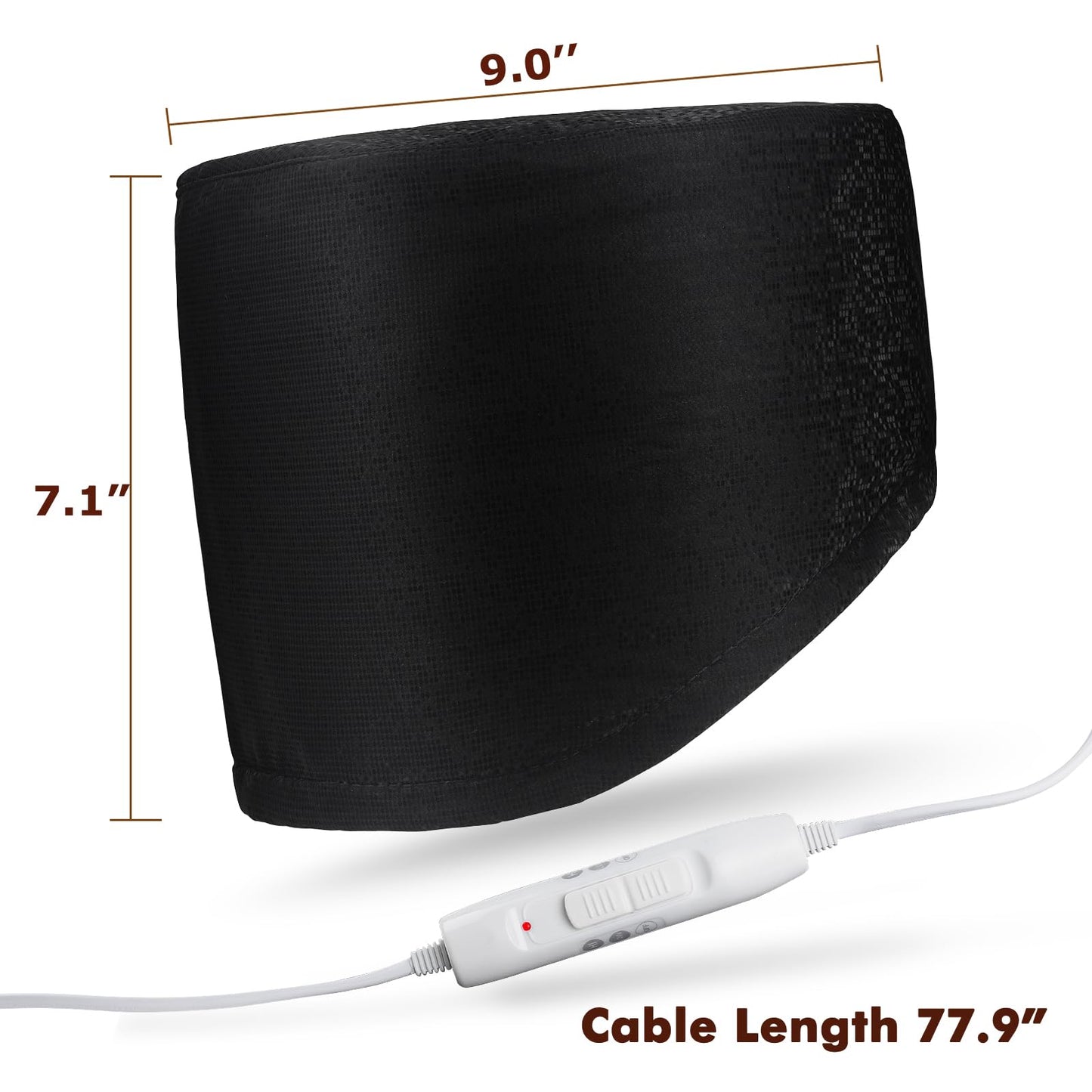 Hair Steamer,Totofac Electric Hair Care Hat Heating Cap with 2 Mode Temperature Control for Hair Spa Home Thermal Treatment Beauty Steamer Cap (Black)