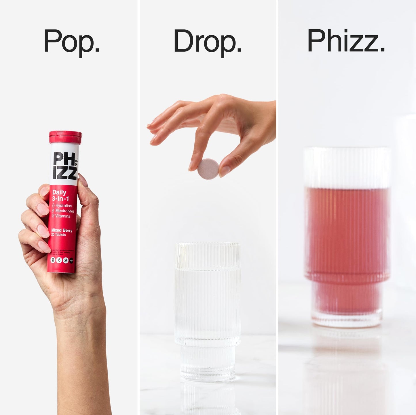 Phizz Electrolytes & Multivitamin Hydration Tablets – Mixed Berry | TRYTLION