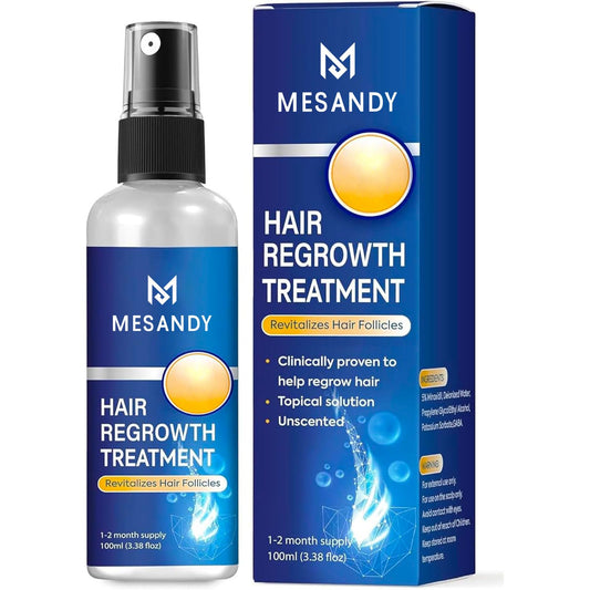 Hair growth Spray for Women and Men: Anti Hair Loss Treatment for Hair Regrowth 2 Month Supply, Extra Strength Scalp Solution, Thicken Strengthen Longer Hair 100Ml