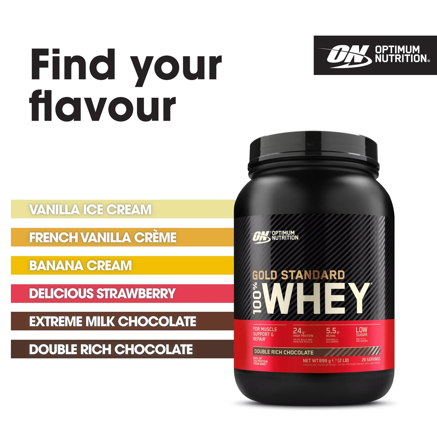 Optimum Nutrition Gold Standard Whey Protein 899 g – Double Rich Chocolate | TRYTLION