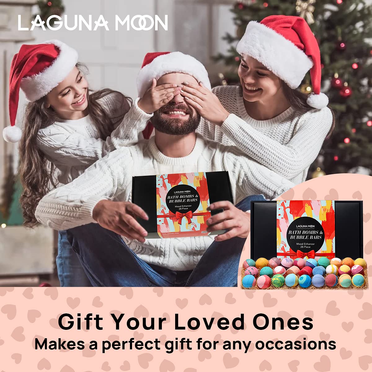 Lagunamoon 28-Piece Bath Bombs & Bubble Bar Gift Set