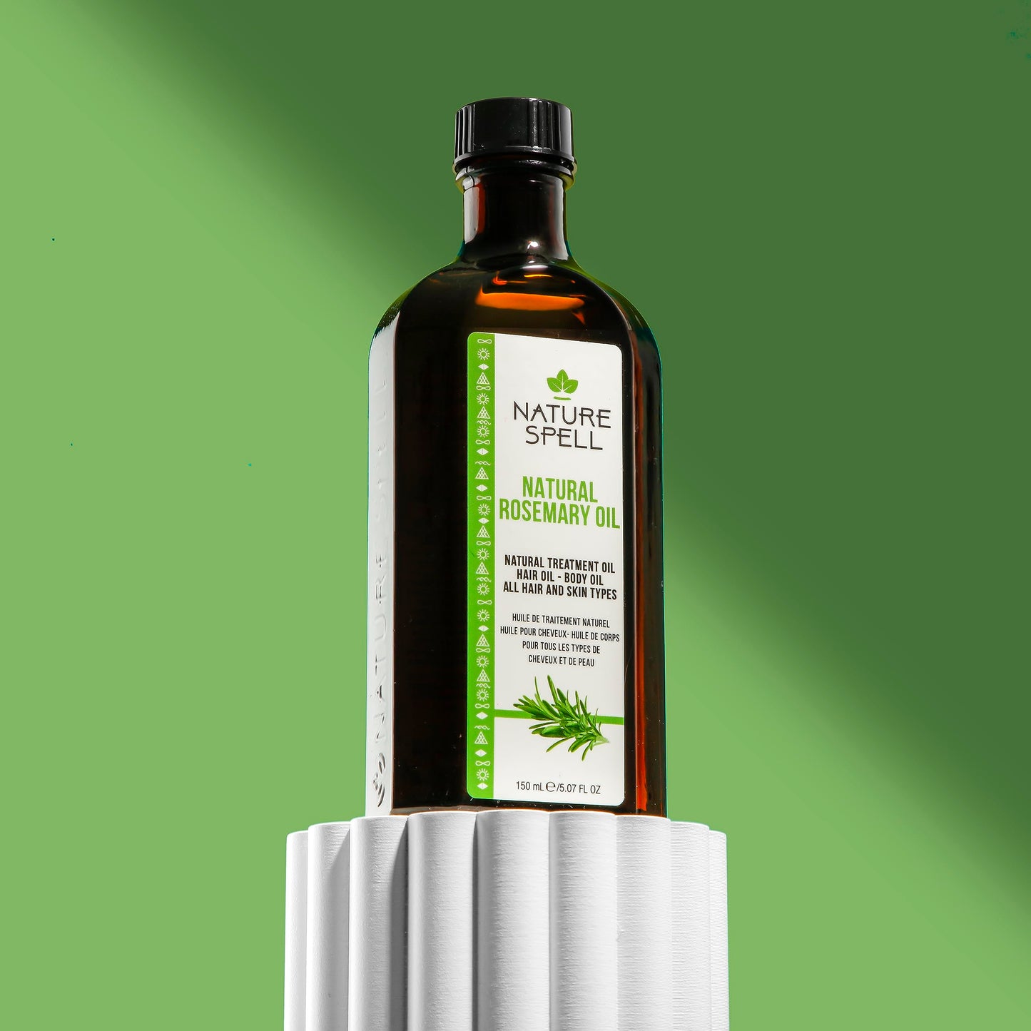 Nature Spell Rosemary Oil for Hair & Skin 150 ml – Rosemary Oil for Hair Growth – Treat Dry Damaged Hair to Target Hair Loss