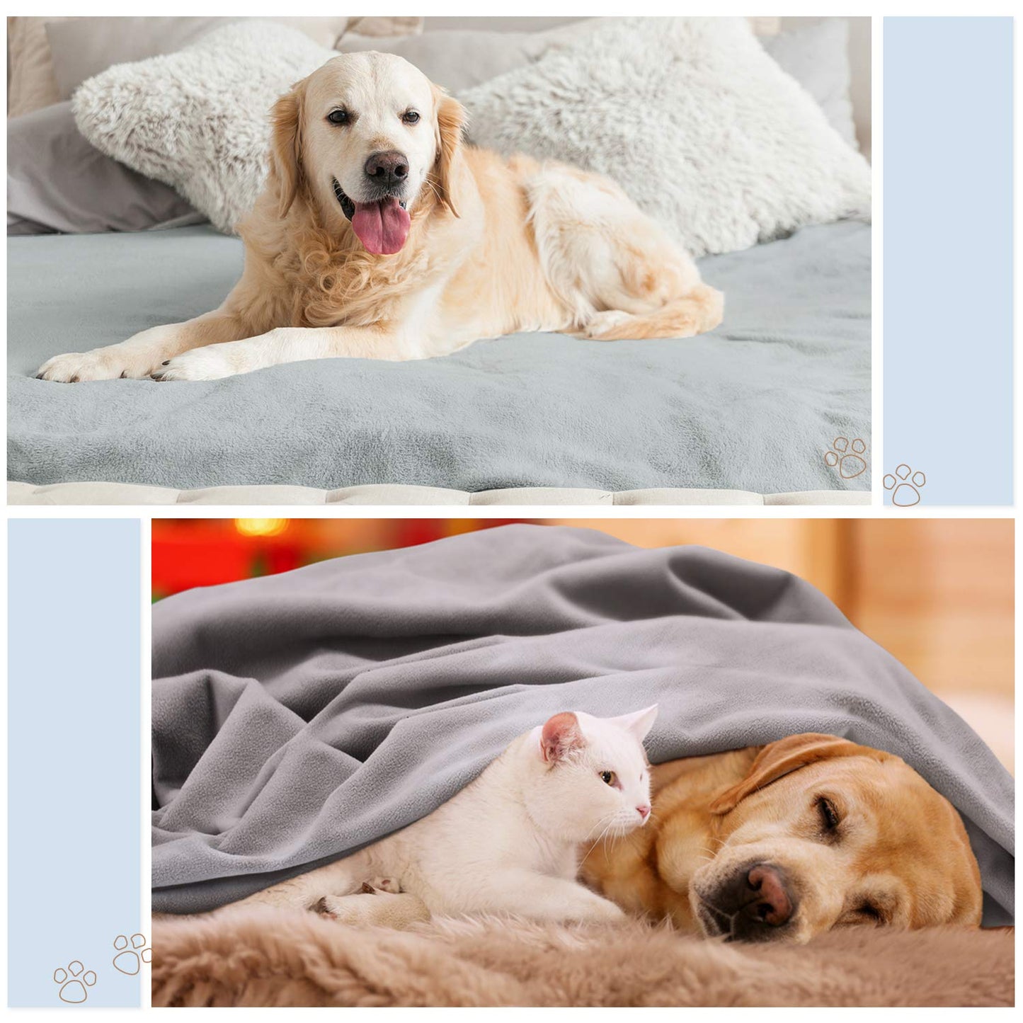 Pawsee Waterproof Bed Blanket for Intimacy, Blankets for Couples Leakproof, Waterproof Pad for Adults, Squirt Blanket for Bed Washable