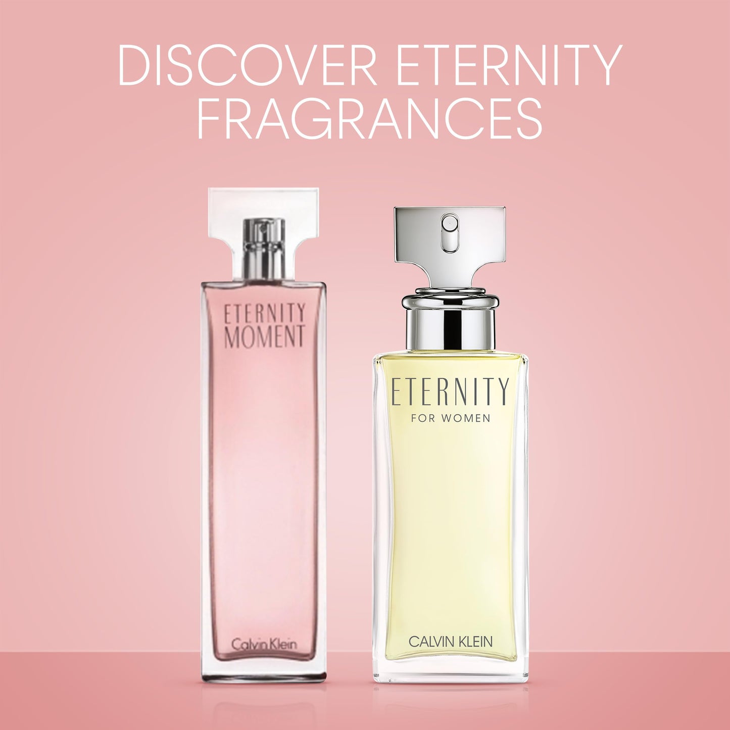 CALVIN KLEIN Eternity Moment - Eau de Parfum for Women - Floral Fragrance with Notes of Sweet Lychee, Pink peony and Raspberry Cashmere - High Longevity - 100ml