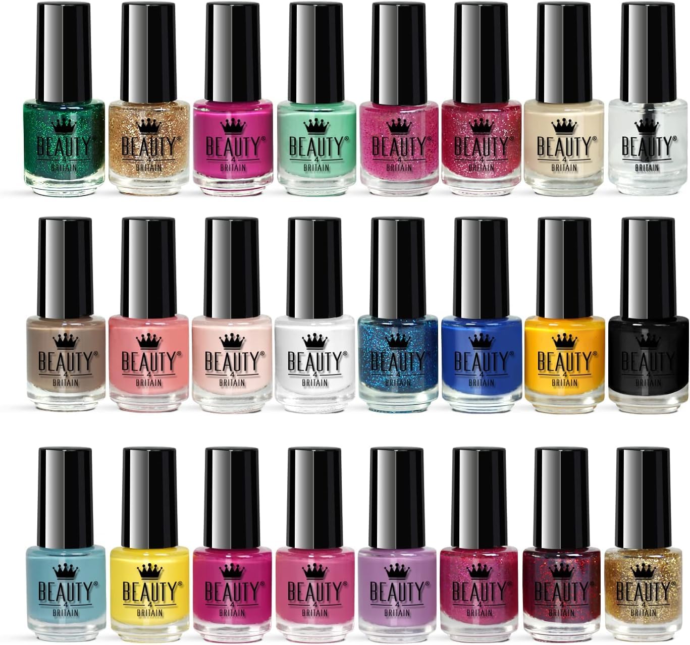Splash 48 x Nail Polish Varnish Set 48 Different Modern Colours Quick Drying