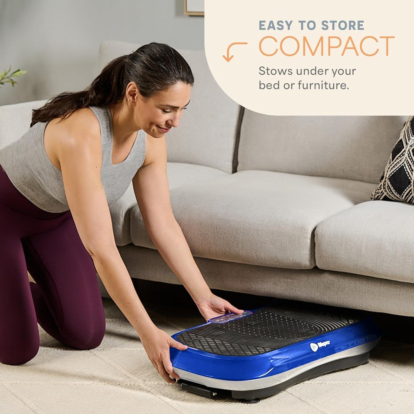 LifePro Waver Vibration Plate Exercise Machine for Full Body Workout, 99 Speed Levels, Resistance Bands, Remote, Home Fitness and Weight Loss Platform