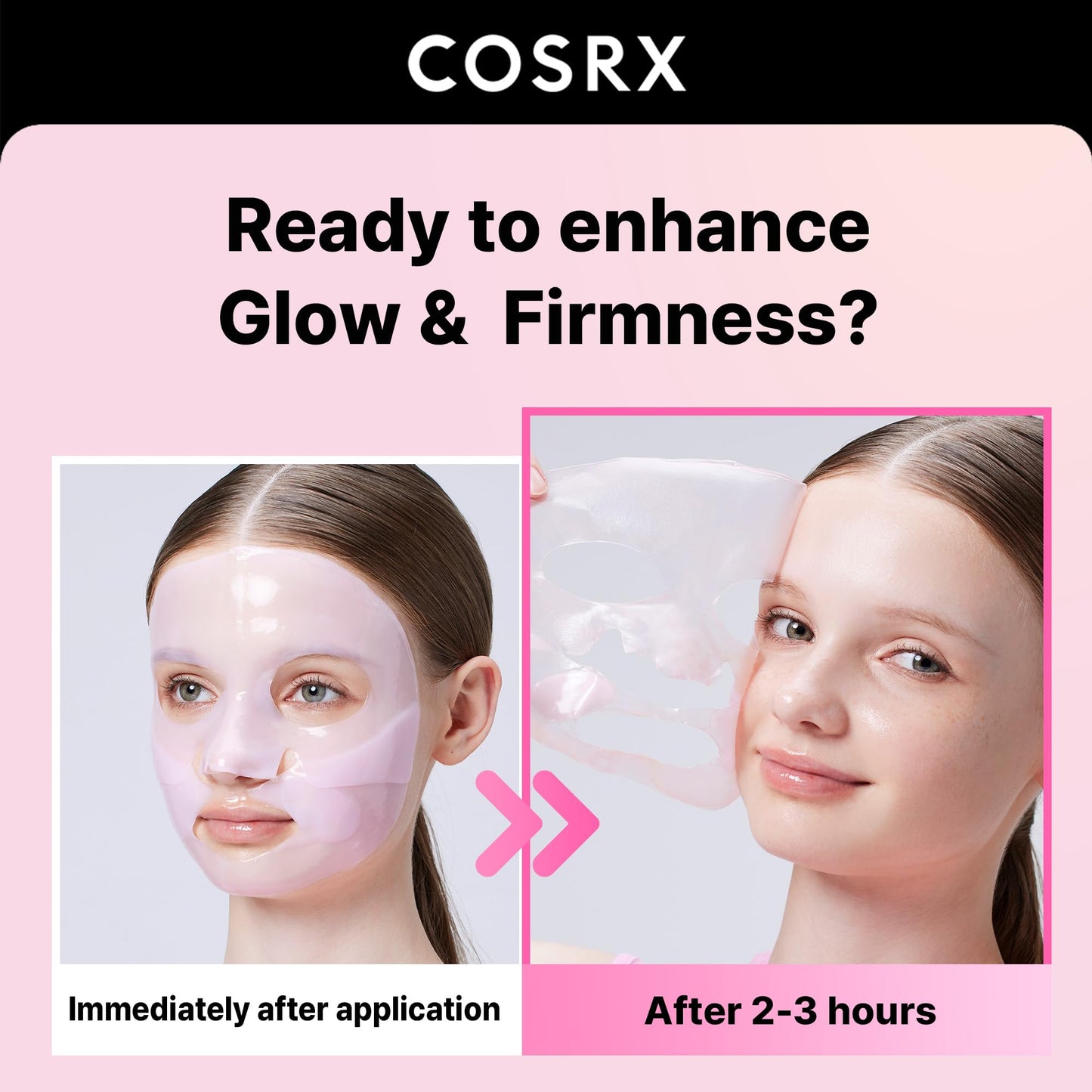 COSRX Peptide Collagen Lifting Glow Masks – Pack of 3 | TRYTLION