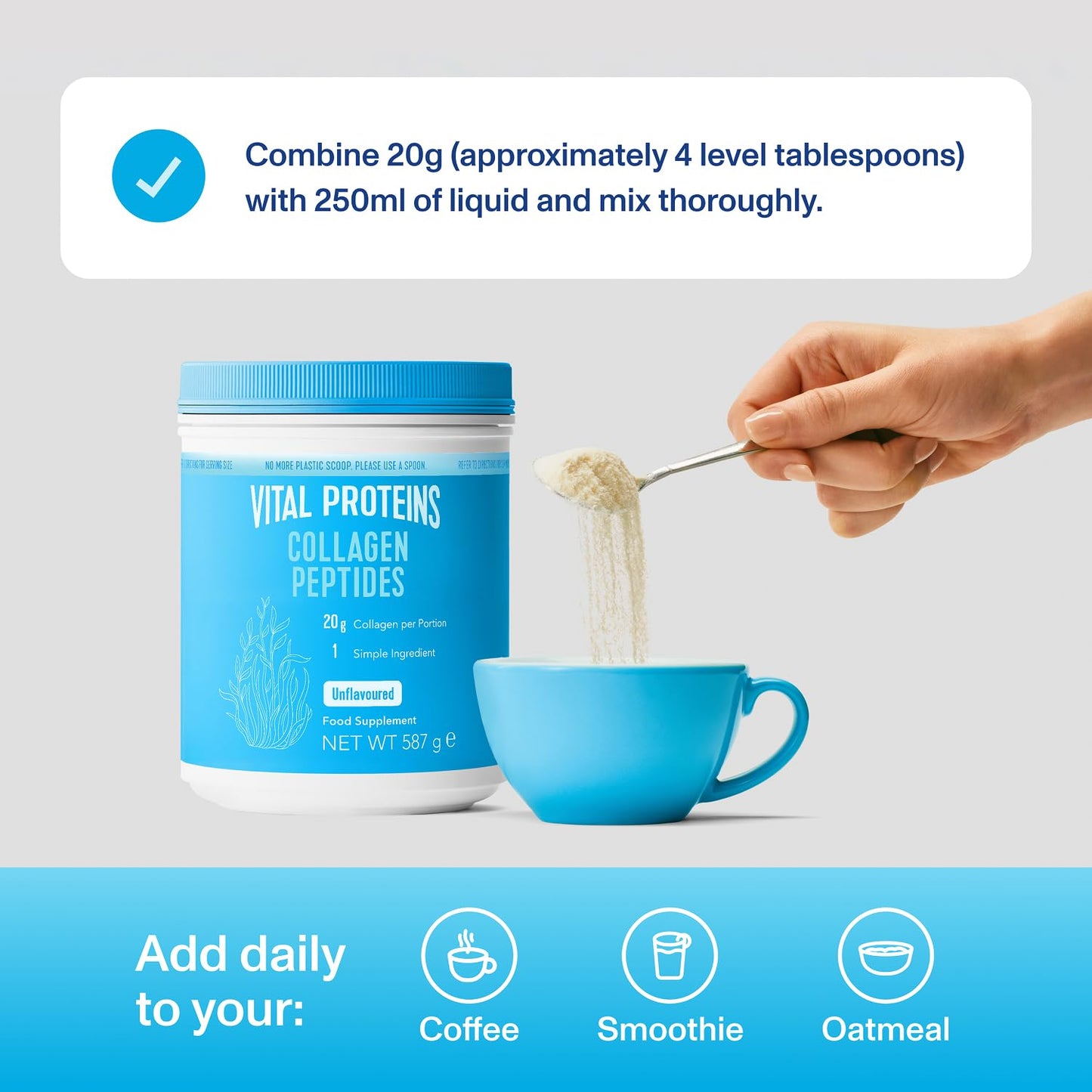 Vital Proteins Collagen Peptides Powder 587 g – Type I & III | TRYTLION