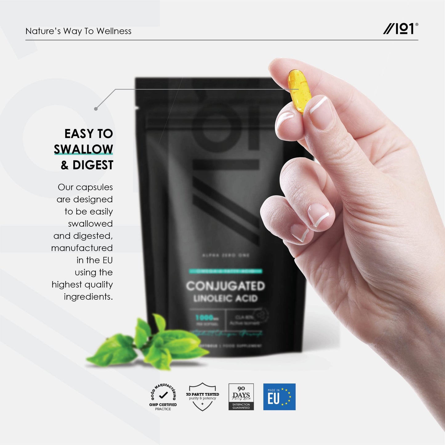 CLA Softgels 1000mg - Conjugated Linoleic Acid (CLA) Tonalin - Diet and Weight Loss Supplement - 60 Softgels - by Alpha01