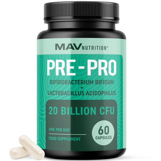 Probiotic and Prebiotic Capsules | Synbiotic Gut Health & Bloating Support for Women & Men | Enzymes with Pre and Probiotics for Gut Health Supplements | 20 Billion CFU | Non-GMO, Vegetarian | 60 Ct