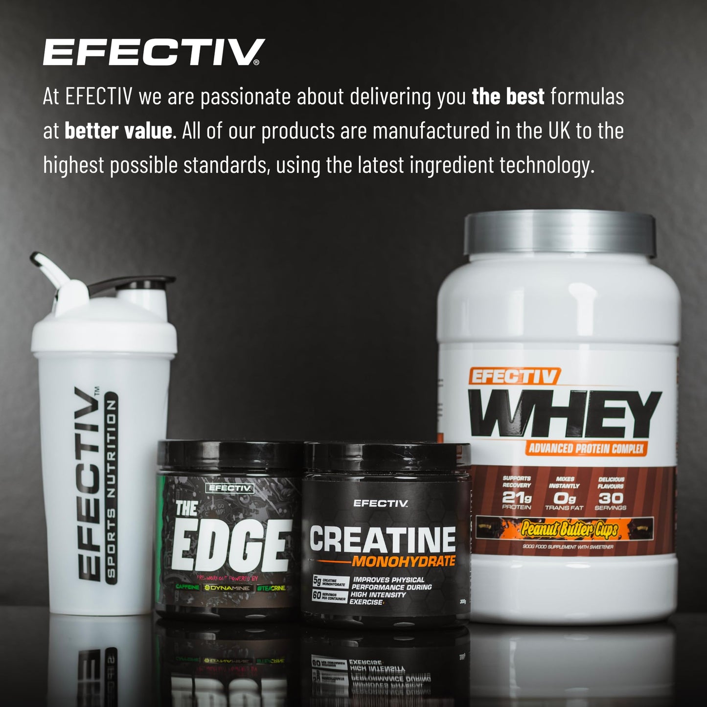 EFECTIV Performance Hydration - Electrolytes Powder 600g - Mango & Passionfruit - Premium Electrolyte Supplement with Added Senactiv & Taurine - Made in The UK - Vegan (60 Servings)