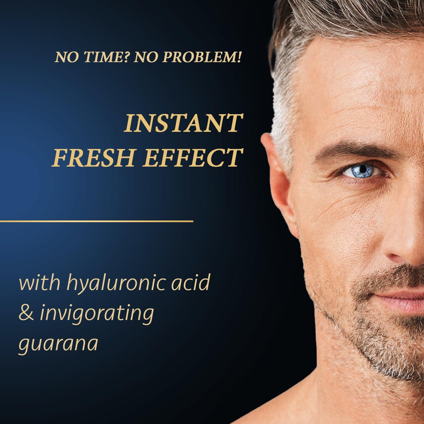 Satin Naturel Hyaluronic Acid Face Moisturiser for Men 75ml - Organic Mens Skincare & Anti Aging face Cream with Aloe Vera - Day & Night Cream - Mens Moisturiser Face for a Daily Efficient Skincare