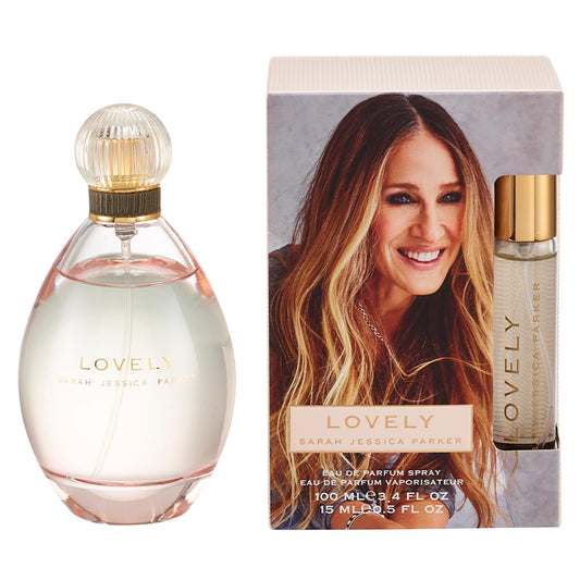 Sarah Jessica Parker Lovely Perfume Gift Set (Inc. 100ml Eau de Parfum for Women & 15ml Purse Spray) Perfume For Women Gift Sets - Genuine SJP Fragrance