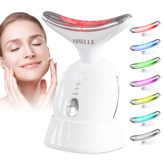 QUELLE 7-Color Face & Neck Massager – Anti-Aging Device (AM-816)