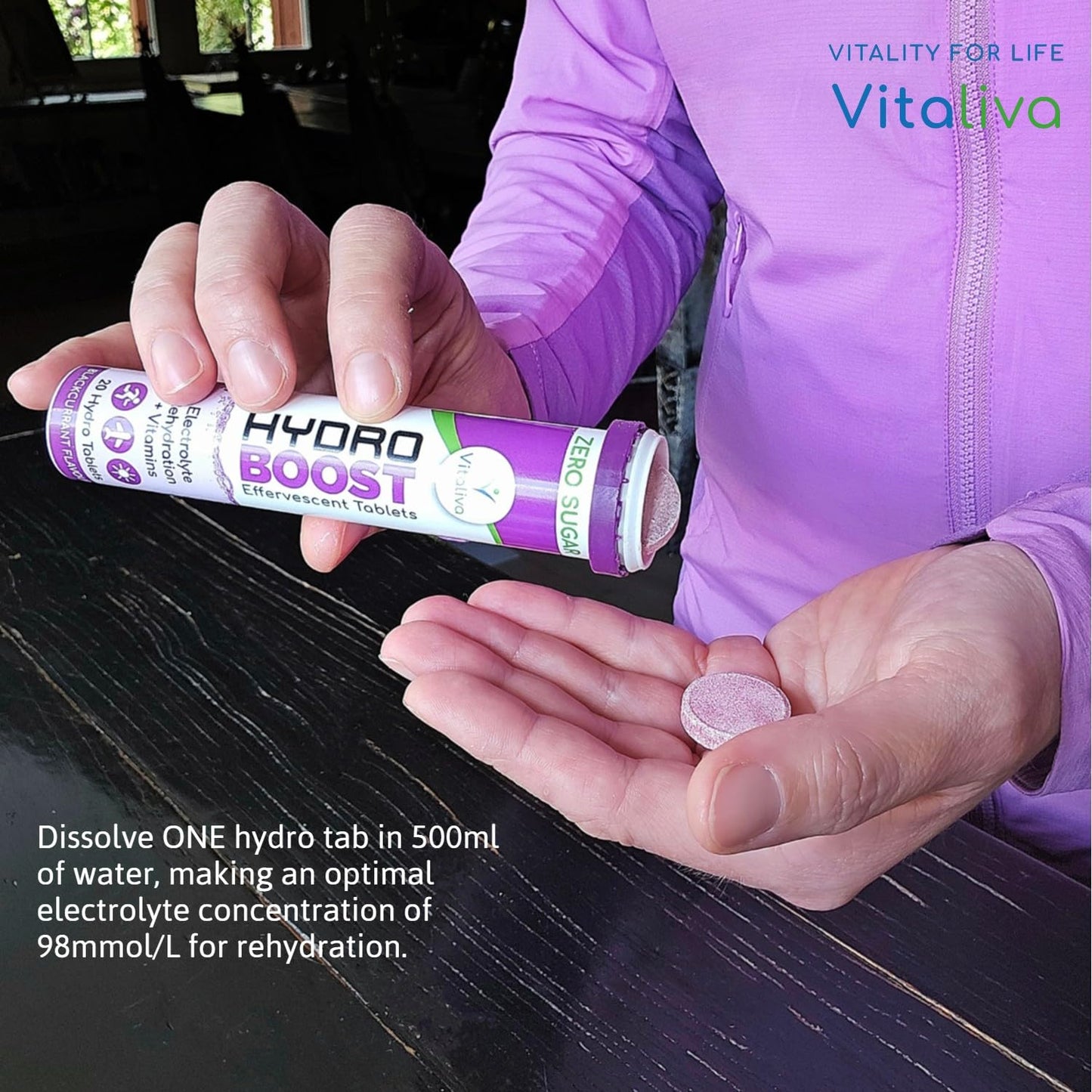 Hydro Boost - Electrolyte Rehydration with Essential Vitamins | Blackcurrant Flavour | Sugar-Free & Suitable for Vegetarians | Twin Pack Deal (2 Packs of 20)
