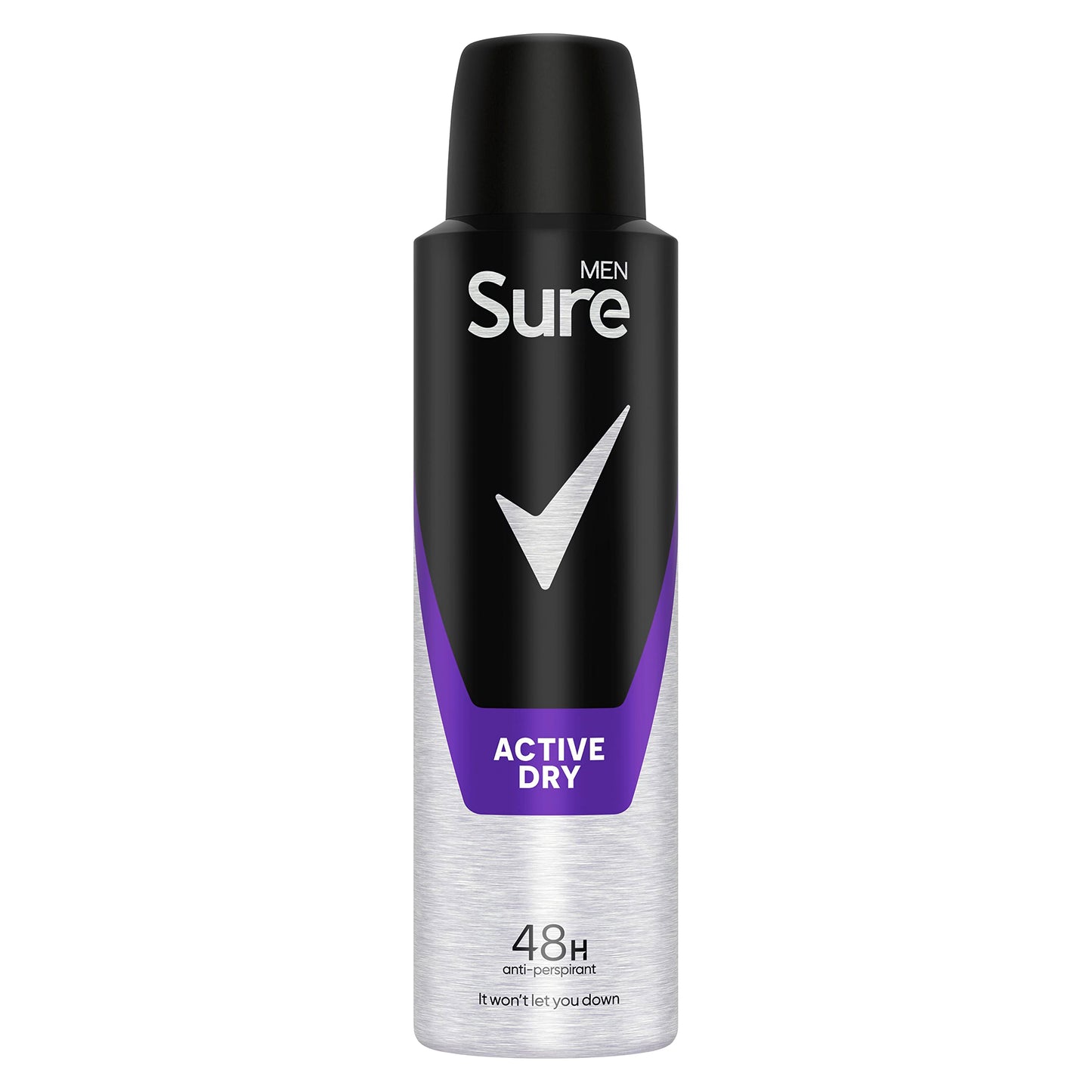 Sure Men Active Dry Anti-perspirant Deodorant Aerosol 48h protection anti-perspirant deodorant spray for effective sweat and odour protection 6x 150 ml