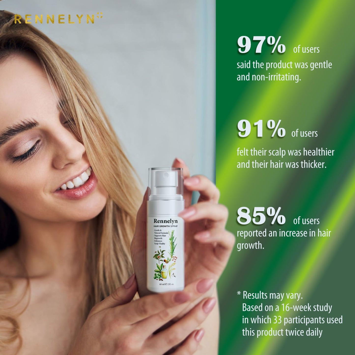 Natural Hair Growth Oil Spray: Rosemary Castor Batana Oil with Rice Water Lotion for Hair Growth and Thickening, 60 mL – Hair Loss Treatment For Women