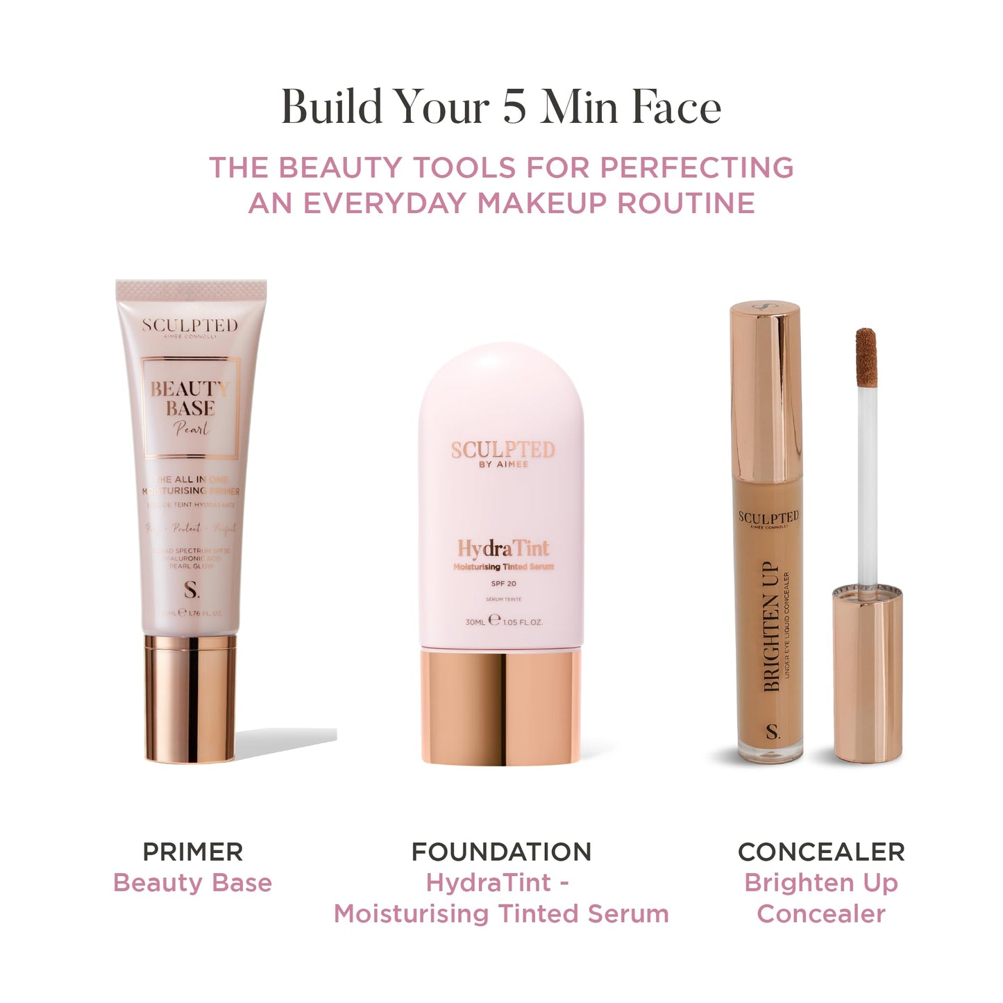 HydraTint Moisturising Tinted Serum from Sculpted by Aimee - 30ml 2-in-1 Makeup and Skin-Perfecting Skincare Tinted Moisturiser & Serum Foundation with SPF 20, Hyaluronic Acid & Ceramides