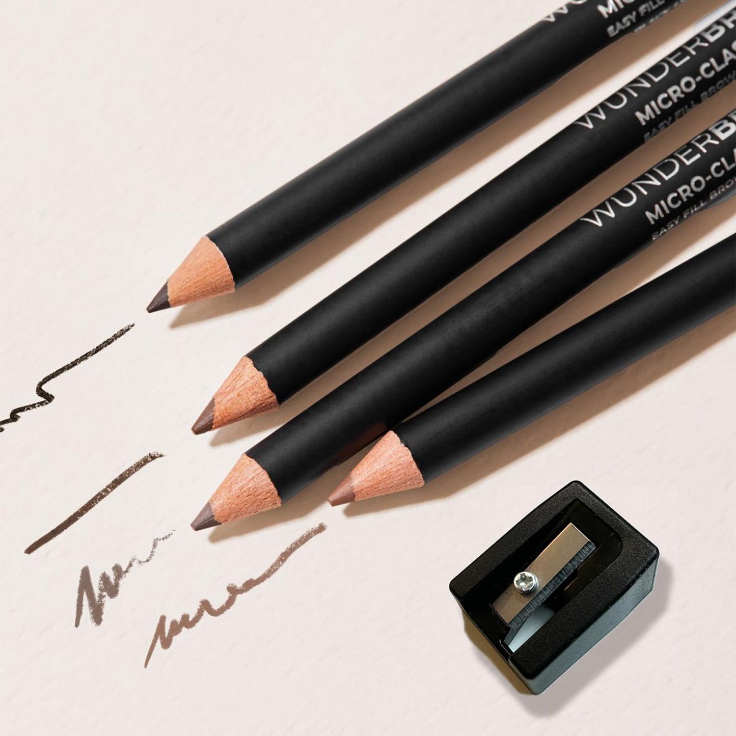 Micro-Classic Brow Pencil, 2.5mm tip for precision filling, Sharpener Included, Vegan and Cruelty Free (Taupe-Grey)